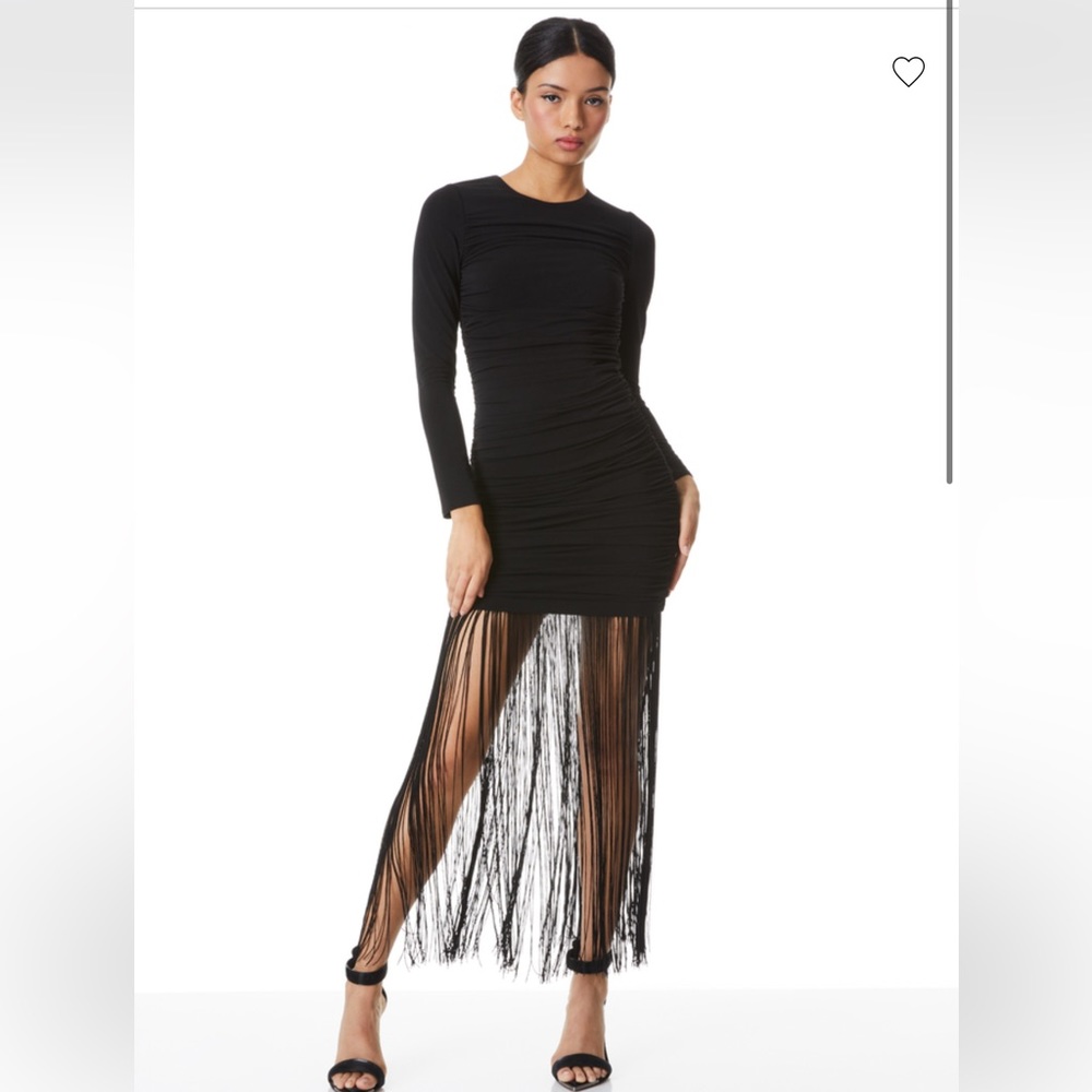 Alice and Olivia Katherina Fringe Dress